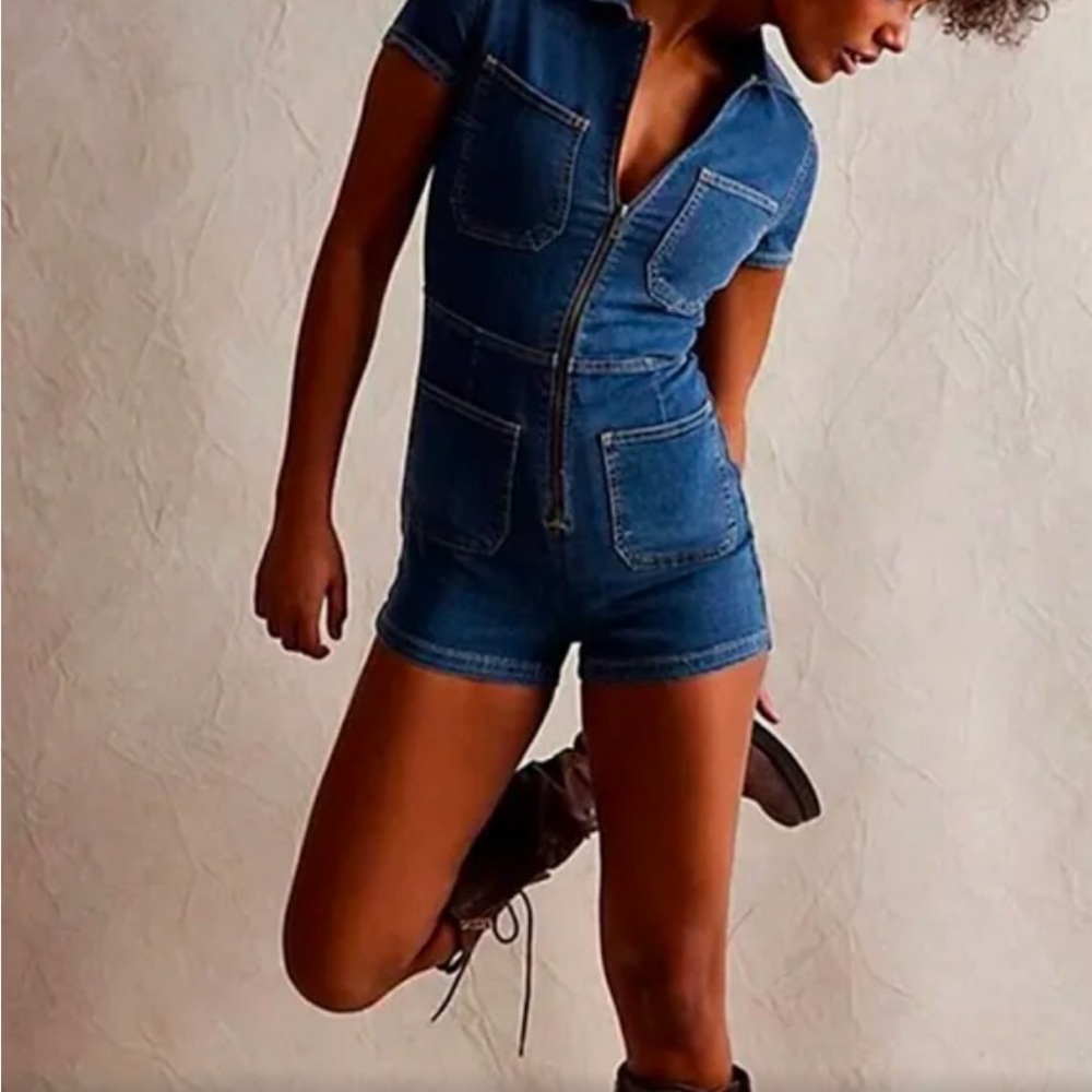 Free People CRVY Lennox Shortsuit